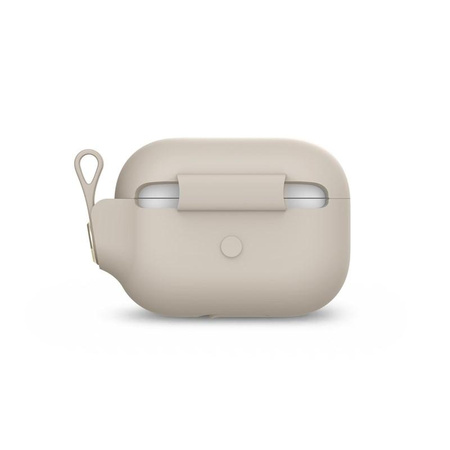 Moshi Pebbo - Pouzdro AirPods Pro s odnímatelným řemínkem na zápěstí (Savanna Beige)