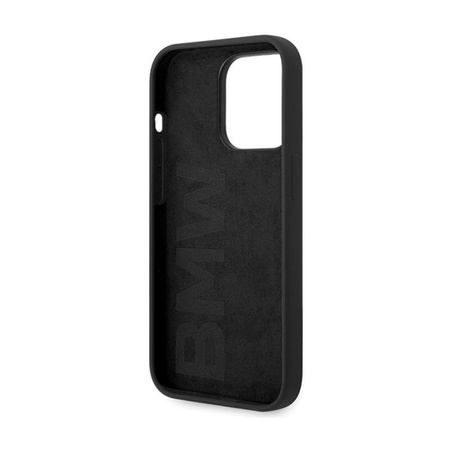 BMW Silicone Metal Logo - Coque iPhone 15 Pro Max (noir)