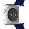 PURO ICON - Elastisches Sportarmband für Apple Watch 42/44/45 mm (S/M & M/L) (navy blue)