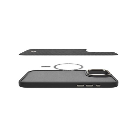 Spigen Enzo Aramid MagSafe - iPhone 16 Pro Tasche (Schwarz / Natur)