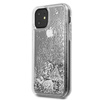 Guess Liquid Glitter Hearts - Coque iPhone 11 (argent)