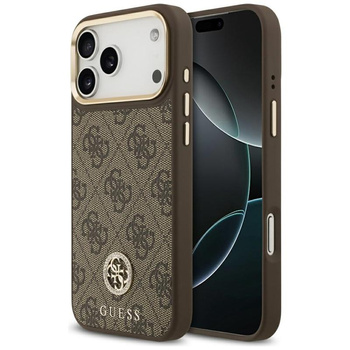ETUI DO IPHONE 17 PRO MAX do MAGSAFE GUESS BRĄZOWE ORYGINALNE ELEGANCKIE