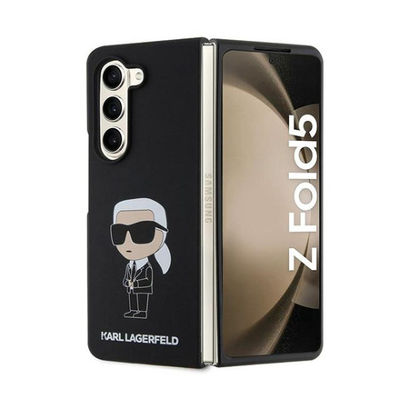Karl Lagerfeld Silikon Ikonik - Samsung Z Fold 5 Etui (schwarz)