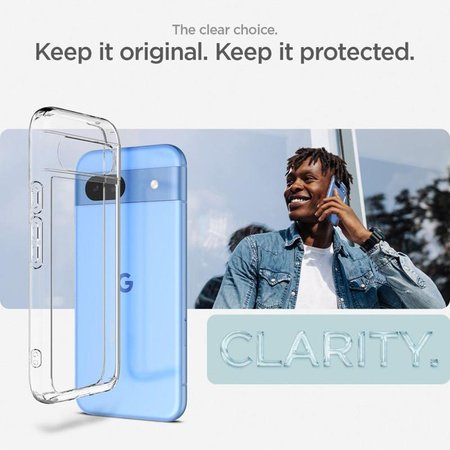 Spigen Ultra Hybrid - Étui pour Google Pixel 8A (Transparent)