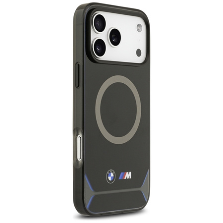 BMW M IML Metal Buttons & Logo MagSafe - Case iPhone 17 Pro Max (black-blue)