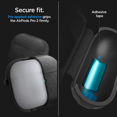 Spigen Urban Fit - Pouzdro pro Apple Airpods Pro 1 / 2 (černé)