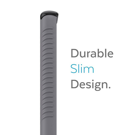Speck Presidio2 Grip - Samsung Galaxy S22 Ultra Case with MICROBAN Coating (Graphite Grey/Black)
