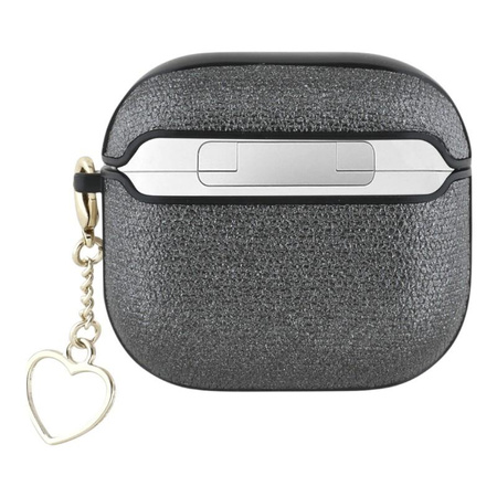 Guess Metallic Script Charm - AirPods 4 tok (fekete)