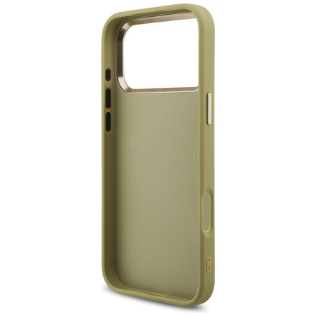 Guess Fixed Glitter Big 4G Metal Frame - Pouzdro iPhone 17 Pro Max (zlatý)