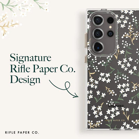 Rifle Paper Clear - Pouzdro pro Samsung Galaxy S24 Ultra (Petite Fleurs)