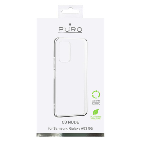PURO 0.3 Nude - Samsung Galaxy A53 5G ekologické pouzdro (průhledné)