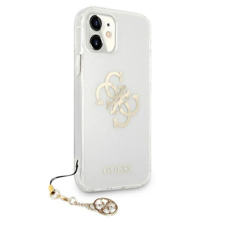 Guess 4G Big Logo Charm - pouzdro pro iPhone 11 (zlaté přívěsky)