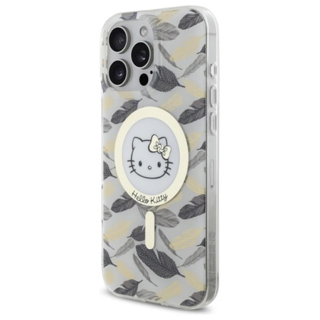 Hello Kitty IML Golden Leaves MagSafe - Hülle für iPhone 16 Pro Max (weiß)
