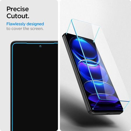 Spigen Glas.TR Slim 2-Pack - Szkło hartowane do Xiaomi Redmi Note 12 Pro 5G/12 Pro+ 5G/POCO X5 Pro 5G