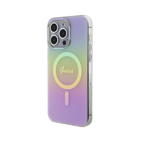 Guess IML Iridescent MagSafe - iPhone 15 Pro Case (rose)