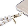 Case-Mate Beaded Phone Wristlet - Universelles Handy-Lanyard (Weißer Marmor)