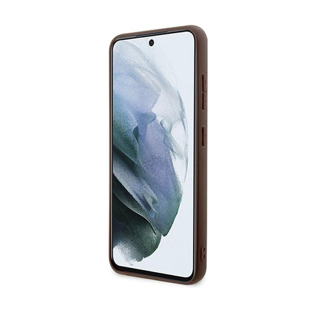 Guess 4G Big Metal Logo - Étui Samsung Galaxy S24+ (marron)