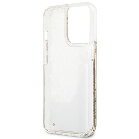 Guess Liquid Glitter Paisley - iPhone 13 Pro tok (arany)