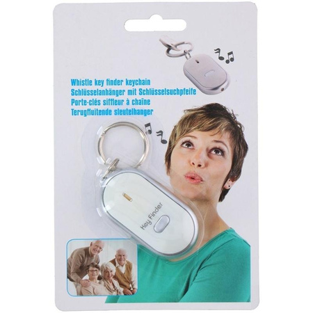 Grundig - Key ring with whistle locator (White)