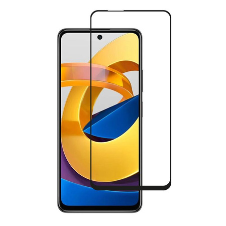Crong 7D Nano Flexible Glass - Törhetetlen 9H hibrid üveg a Xiaomi POCO M4 Pro 5G teljes képernyőjéhez