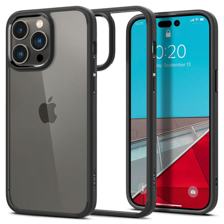 Spigen Ultra Hybrid - Coque pour iPhone 14 Pro Max (Noir)