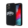 DKNY Liquid Silicone White Printed Logo MagSafe - iPhone 12 / iPhone 12 Pro Case (black)