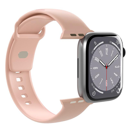 PURO ICON - Bracelet élastique pour Apple Watch 38/40/41 mm (S/M & M/L) (Dusty Pink)