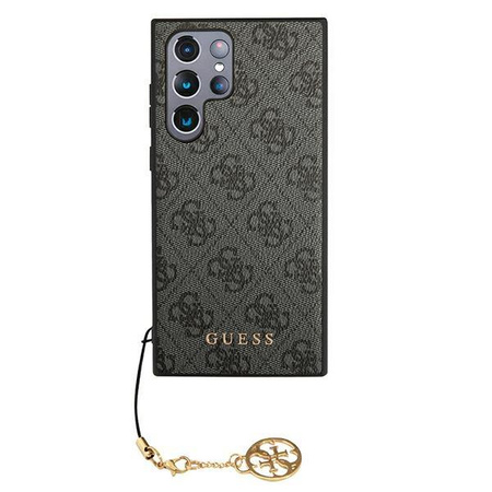 Guess 4G Charms Collection - Etui Samsung Galaxy S22 Ultra (szary)