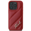 Karl Lagerfeld Gesteppte Signatur - iPhone 16 Pro Tasche (rot)