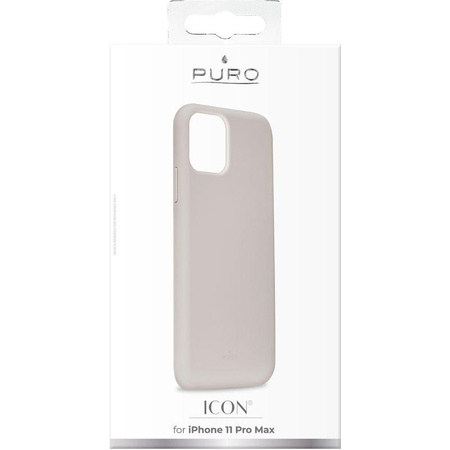 PURO ICON Cover - Coque iPhone 11 Pro Max (Taupe)