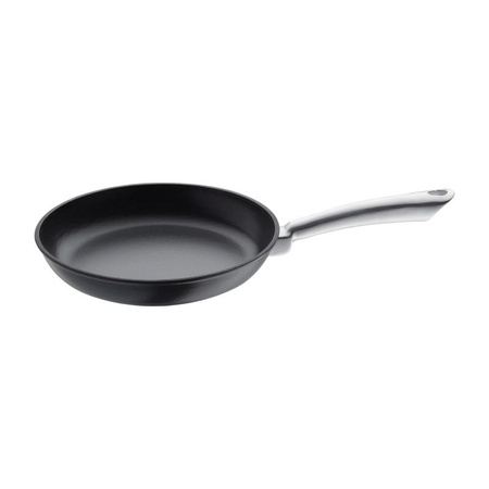 PATELNIA ŻELIWNA 24 CM INDUKCJA DO PIEKARNIKA, Emaliowana, Kuchenprofi, Czerwona