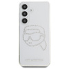 Karl Lagerfeld Rhinestones Karl Head Logo - Hülle für Samsung Galaxy S25 (Transparent)