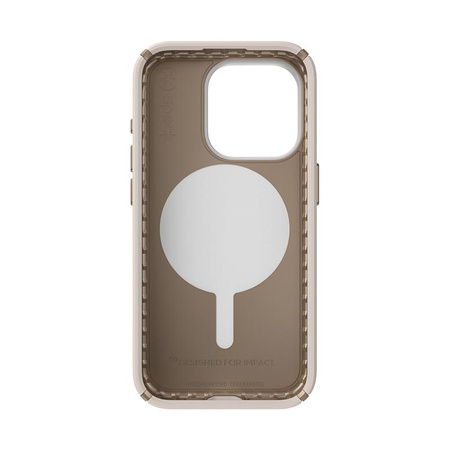 Speck Presidio2 Pro ClickLock & MagSafe - iPhone 15 Pro Case (Bleached Bone / Heirloom Gold / Hazel Brown)