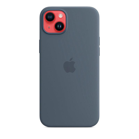 Apple Silikonhülle - Silikonhülle mit MagSafe für iPhone 14 Plus (Storm Blue)