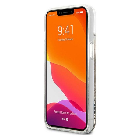 Karl Lagerfeld Liquid Glitter Choupette Fun - iPhone 13 Case (Gold)