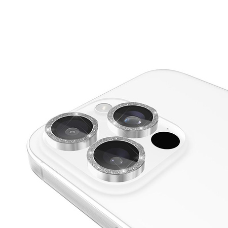 Hliníkový ochranný kroužek objektivu Case-Mate - ochranné sklo objektivu fotoaparátu pro iPhone 16 Pro / iPhone 16 Pro Max (Twinkle)