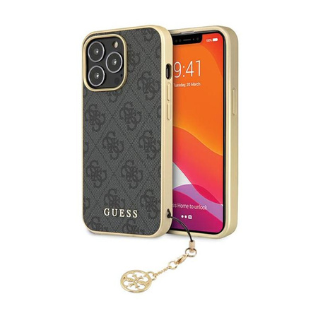 Guess 4G Charms Collection - iPhone 14 Pro Case (gray)