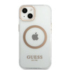 Guess Metal Outline Magsafe - iPhone 13 Tasche (Transparent)