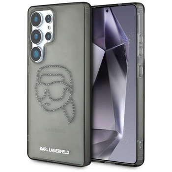 Karl Lagerfeld Strasssteine Karl Head Logo - Samsung Galaxy S25 Ultra Case (schwarz)