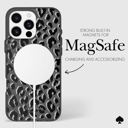 Kate Spade New York Protective MagSafe - Case for iPhone 16 Pro Max (City Leopard)