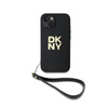 DKNY Wrist Strap Stock Logo - pouzdro pro iPhone 15 / 14 / 13 (černé)