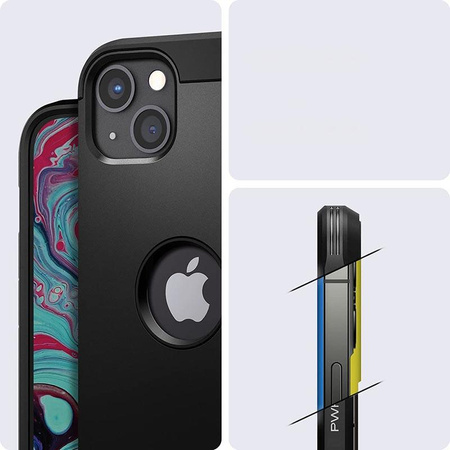 Spigen Tough Armor - tok iPhone 13 készülékhez (fekete)