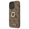 Guess 4G Ring Case - iPhone 13 Pro Case (brown)