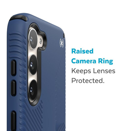 Speck Presidio2 Grip - Étui antidérapant pour Samsung Galaxy S23 (Bleu côtier/Noir)