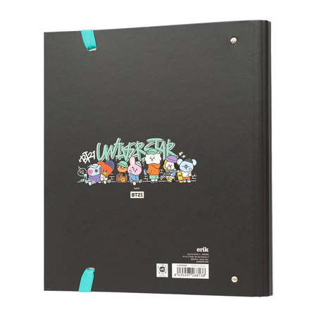 BT21 - Street Mood Collection A4 Ringbuch mit Blättern (4 Ringe, Gummiband)