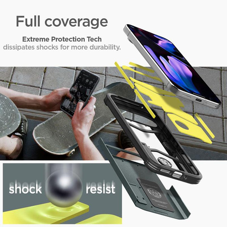 Spigen Tough Armor - tok a Google Pixel 9 Pro XL készülékhez (Abyss Green)