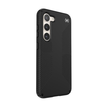 Speck Presidio2 Grip - Csúszásgátló tok Samsung Galaxy S23 készülékhez (Fekete/Fekete/Fehér)