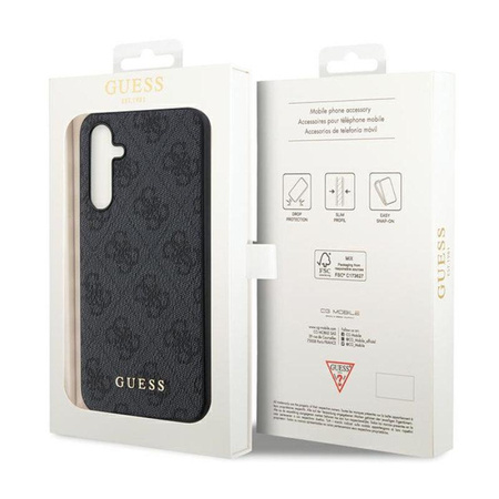 Guess 4G fém arany logó - Samsung Galaxy S23 FE tok (szürke)