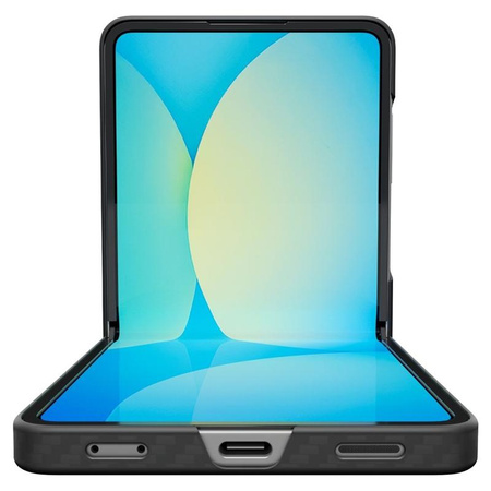 Spigen Airskin Aramid - Etui pour Samsung Galaxy Z Flip 7 (Noir)