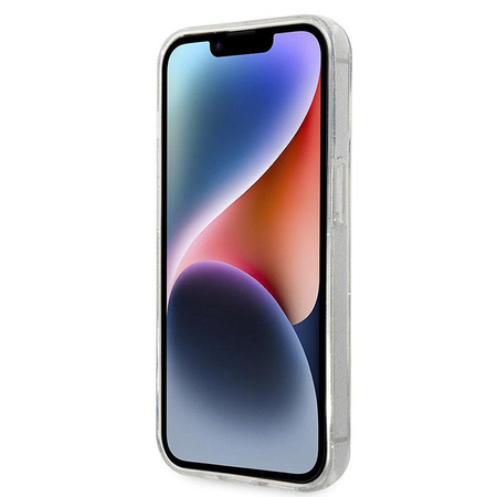 Karl Lagerfeld IML Glitter NFT Karl & Choupette - pouzdro pro iPhone 14 Plus (čiré)